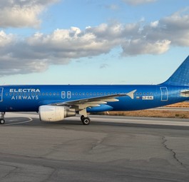 Airbus A320 von Electra Airways: Früher Ita, heute Electra Airways.