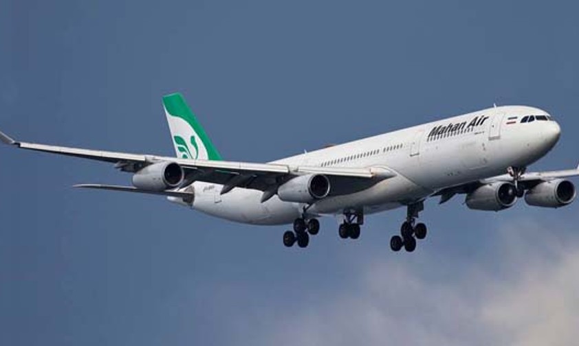 Airbus A340 von Mahan Air: Die USA sehen die Airline als Zeichen für die Doppelzüngigkeit des Regimes.