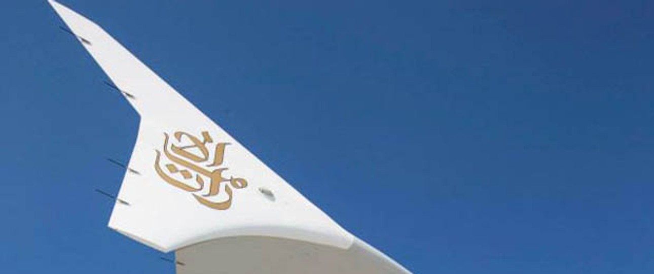 Flügelspitze eines A380 von Emirates: Die Airline hat Lust auf mehr.