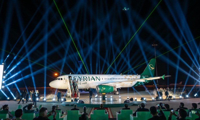 Airbus A320 von Syrian Airlines in der neuen Lackierung: Künftig setzt die Airline auf grün statt blau.