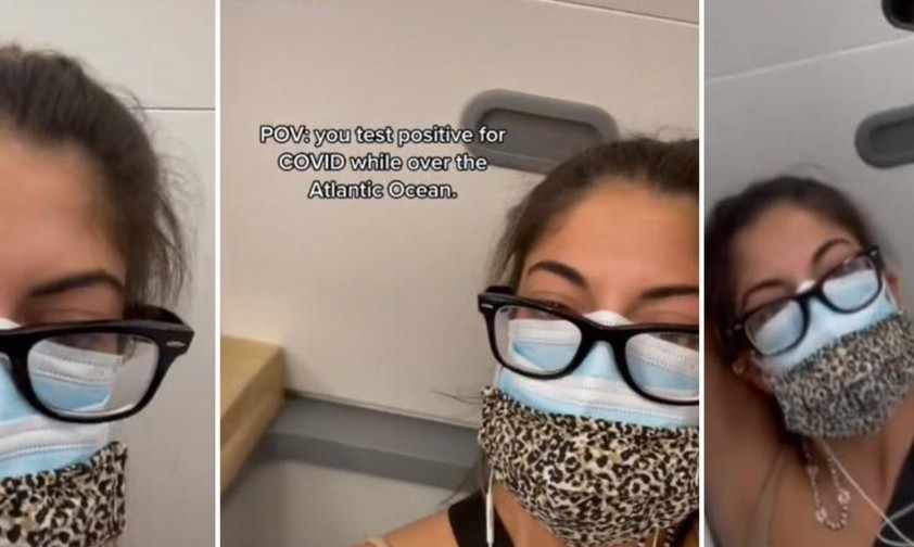 Passagierin auf dem WC: Stilles Örtchen für die Quarantäne.