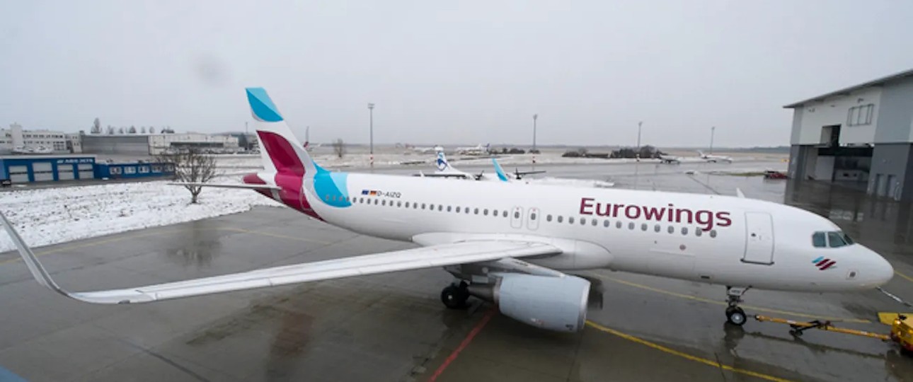 A320 von Eurowings: Wie viele Flüge ausfallen, steht noch nicht fest.