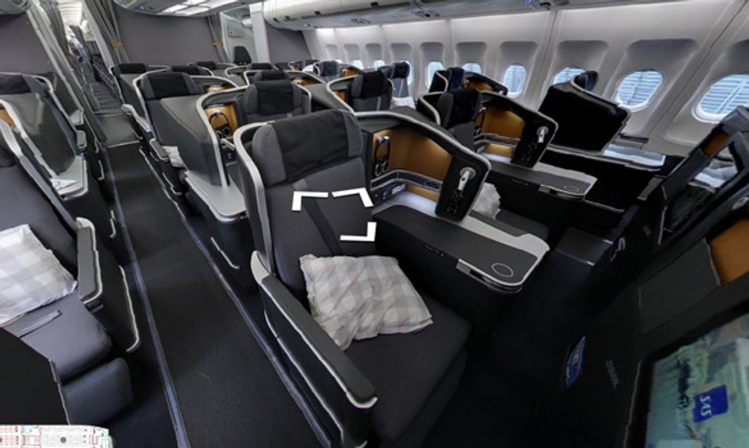 Einmal in der Business Class Platz nehmen? Das ist bei Google Street View gratis.