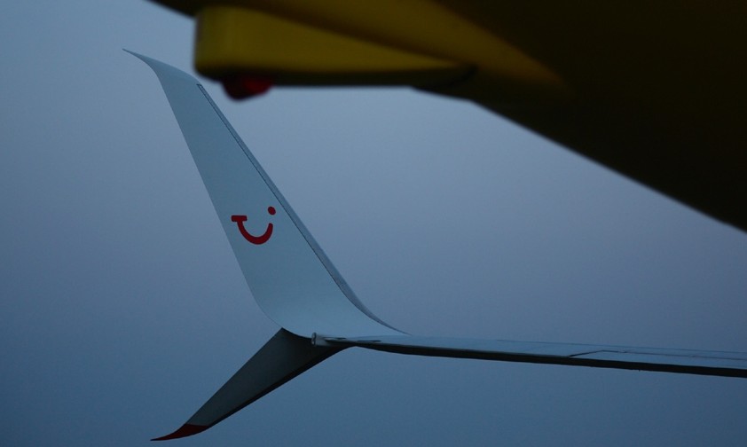 Winglet einer Boeing 737 von Tui Airlines: Ärger mit einem Flug.