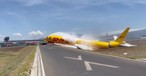 Boeing 757 von DHL bricht nach Landung in zwei Teile