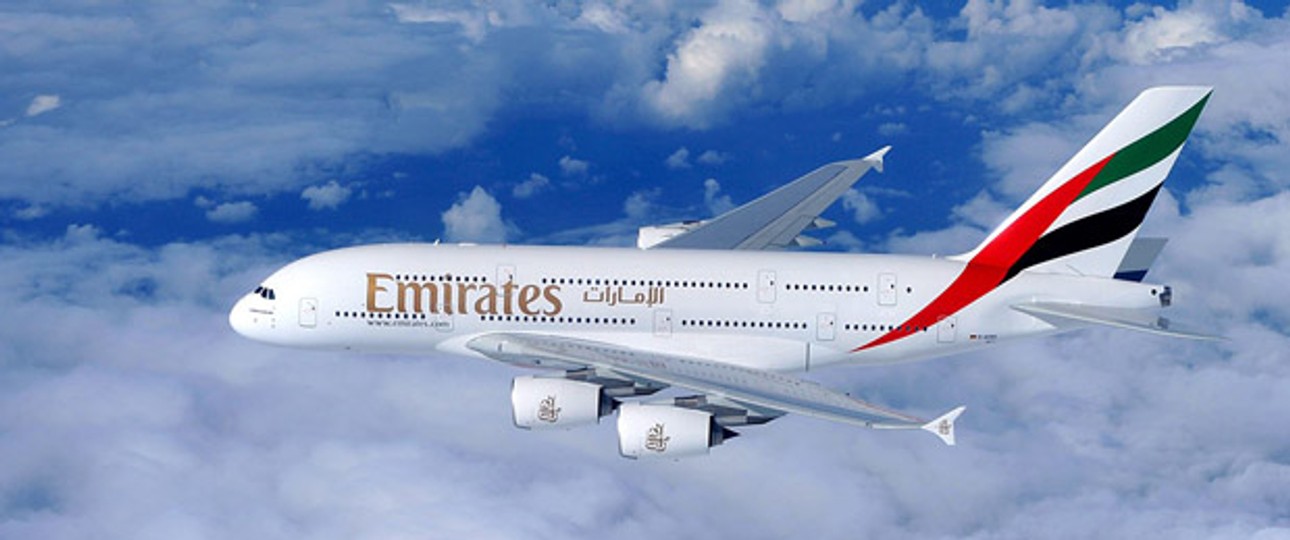A380 von Emirates: Über dem Atlantik fiel ein Triebwerk aus.
