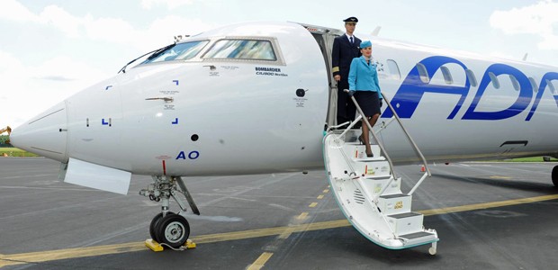 Bombardier CRJ900 von Adria Airways: Airline auf der Suche nach Investoren.