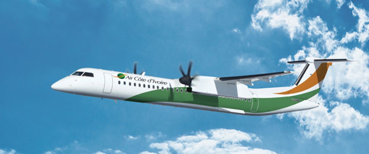 Maschinen von Bombardier: Air Côte d'Ivoire will ihre Flotte erneuern.