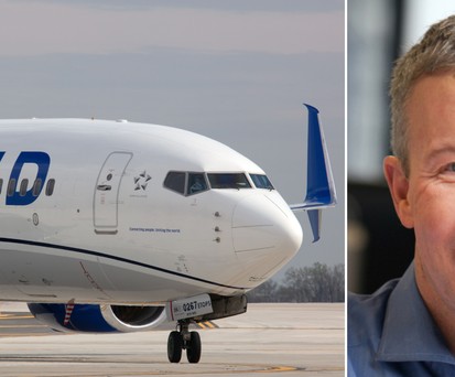Jet von United und Airline-Chef Kirby: Anspruchsvolle Woche.