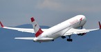 Boeing 767 OE-LAZ von Austrian Airlines: Länger in Montreal als geplant.