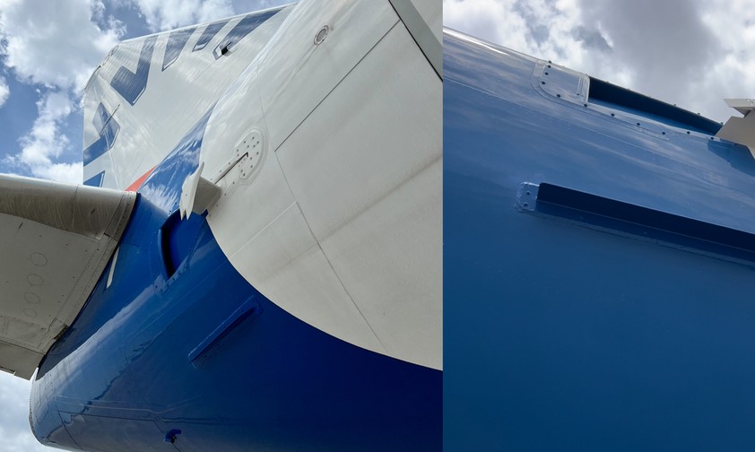 Die Finlets an einer Boeing 737-800 von Sun Express: Sparen Sprit.