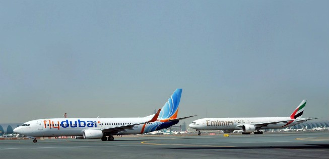 Flieger von Flydubai und Emirates: Die beiden Fluggesellschaften arbeiten zusammen.