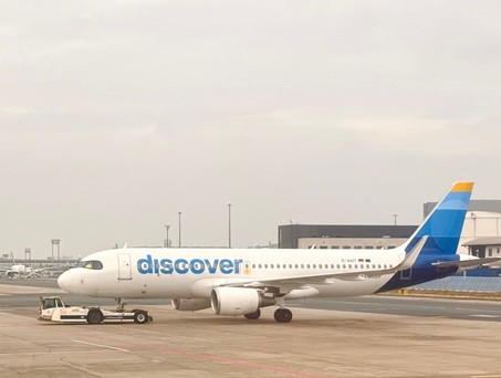 Airbus A320 von Discover: Die Airline soll helfen, die Folgen des STreiks zu mildern.