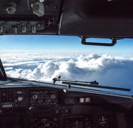 Cockpit: Eigentlich kein Schlafplatz.