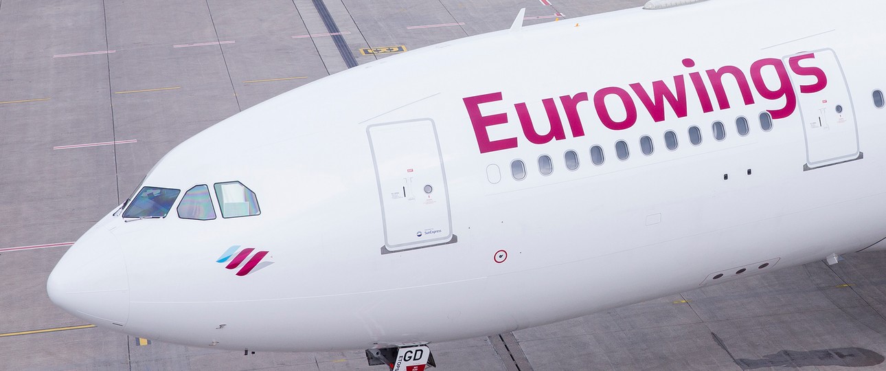 Airbus A330 von Eurowings: Mit drei dieser Jets soll es losgehen.