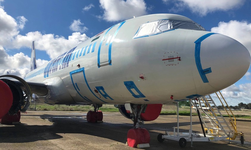 Airbus A320 Neo: Das von Unical Aviation veröffentlichte Bild zeugt Flugzeuge in der Lackierung der indischen Airline Go First