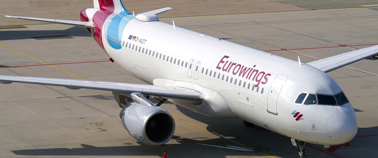 Airbus A320 von Eurowings: Drei Maschinen werden für Berlin abgestellt.