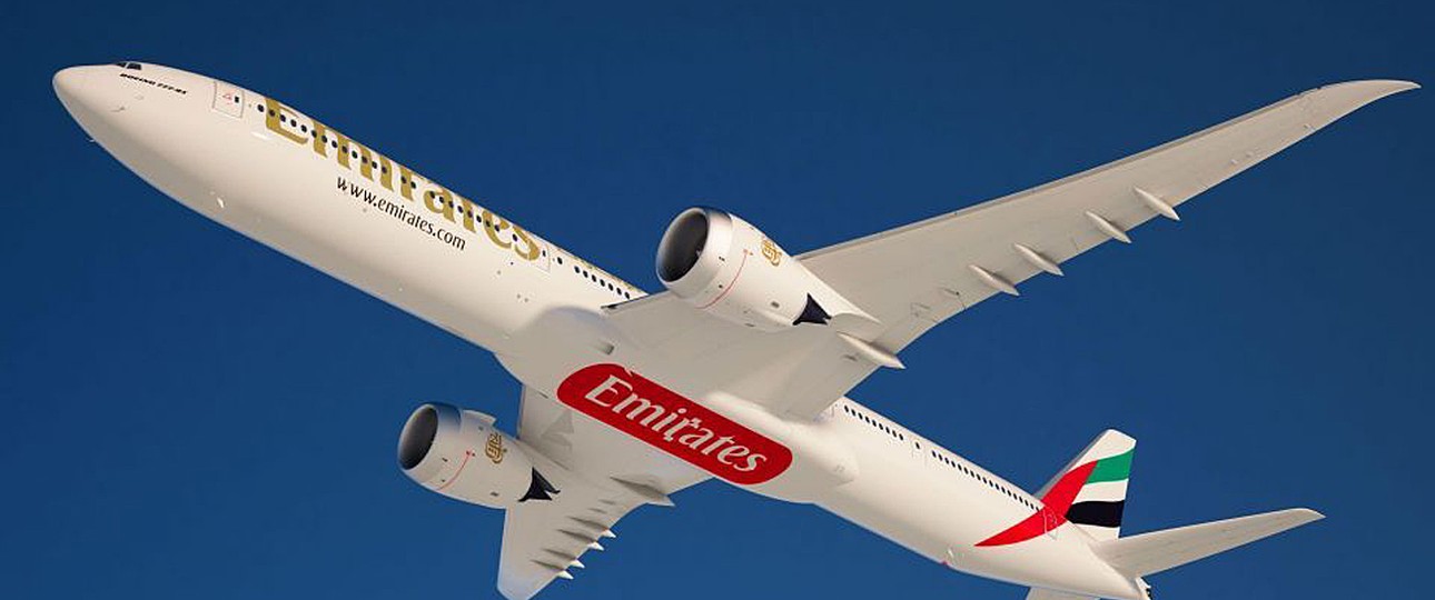 Boeing 777X in Emirates-Farben: Die Golfairline will weniger Exemplare des Fliegers.