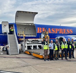Team von Braspress Air Cargo: Die neue Airline hat ihren Erstflug absolviert.