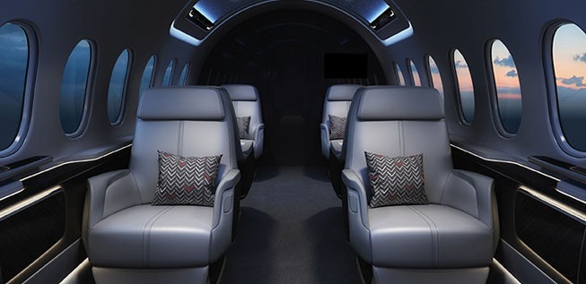 Aerion und Partner Airbus versprechen eine atemberaubende Inneneinrichtung.