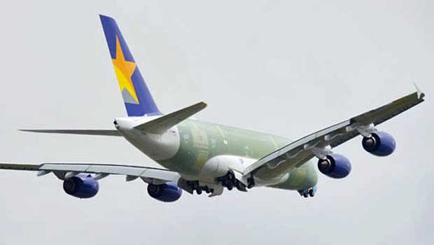 Skymark Airlines: Die japanische Fluggesellschaft bestellte 2011 sechs A380. Inzwischen kann sie sie nicht mehr bezahlen. Airbus und Skymark kämpfen noch um die Konditionen der Abbestellung.