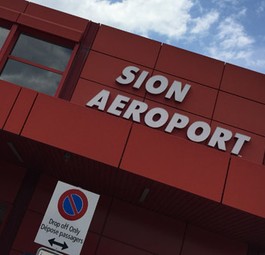 Flughafen Sion. Swiss bleibt.