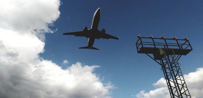 Am Flughafen Münster/Osnabrück.