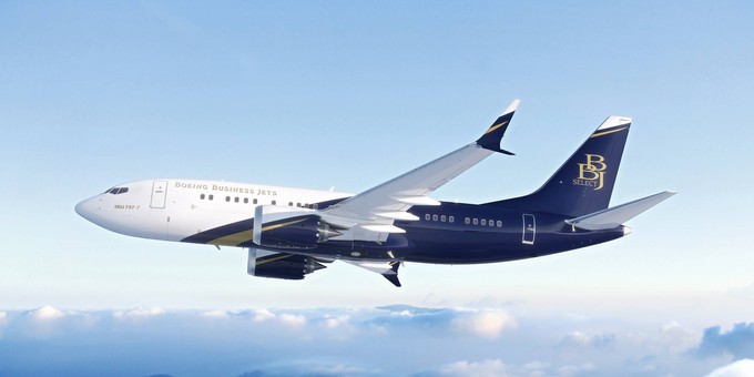 Eine Boeing 737-7 BBJ: Boeing bietet jetzt 144 vorgefertigte  Möglichkeiten ...