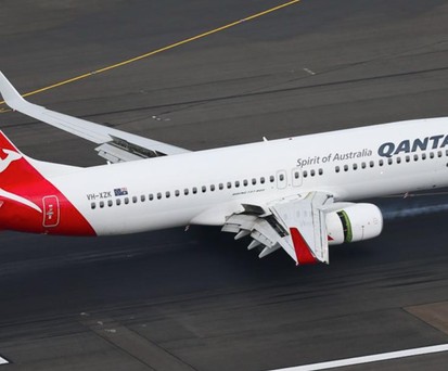 Boeing 737-800 von Qantas: Das Flugzeug mit der Kennung VH-XZK ist mit einem falschen Abfluggewicht gestartet. 