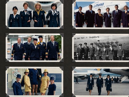 Das Uniform-Familienalbum von Lufthansa: Welche Periode fanden Sie am stylischsten?