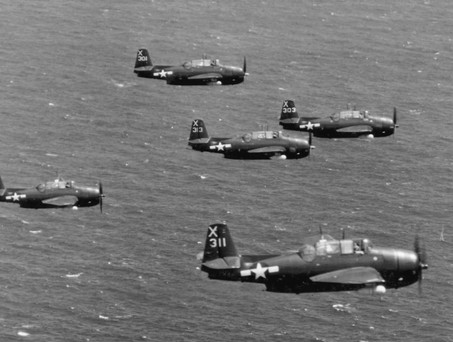 Fünf TBM Avenger der US Navy: Die Bomber kehrten von einer Übung nicht zurück.