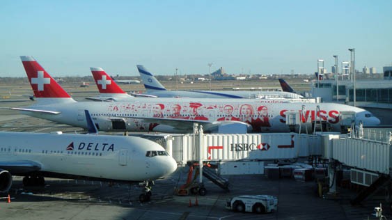 Am Flughafen New York JFK.