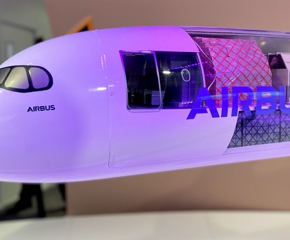 Modell des Airbus A350 F: Emirates hadert mit dem Triebwerk.