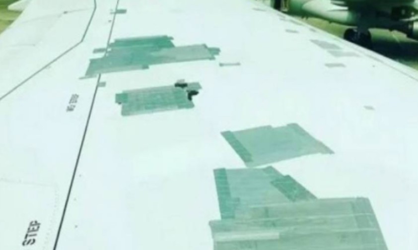 Patchwork auf Flügel sorgt für Aufsehen