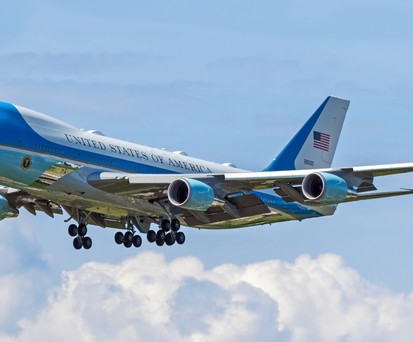 Boeing 747 als Air Force One: Dieses Mal nicht in Zürich zu sehen.