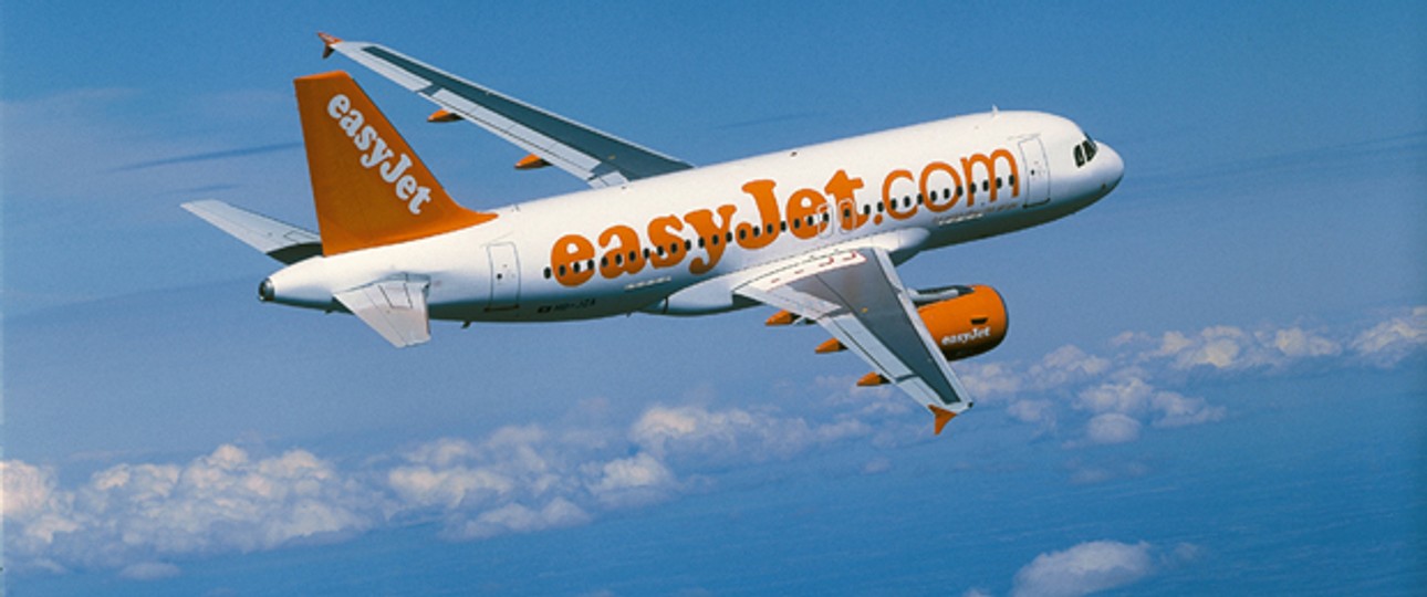 Airbus A319 von Easyjet: Anflug auf die französische Provinz.