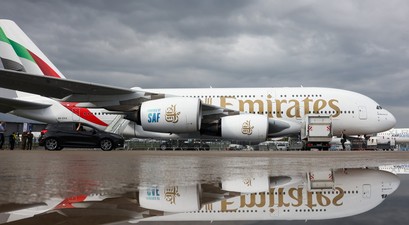Airbus A380 von Emirates auf der ILA Berlin 2024: Die Golf-Airline will nach Berlin.