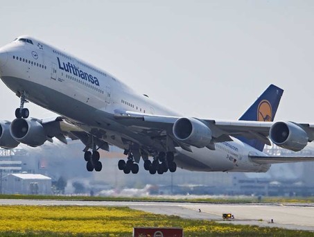 Eine Boeing 747-8 von Lufthansa: Flug LH511 dauerte deutlich länger als sonst.