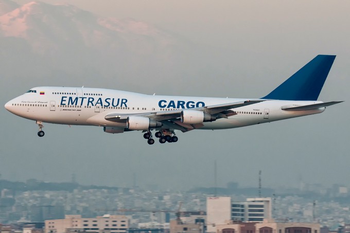 Die Boeing 747 von Emtrasur in Teheran.