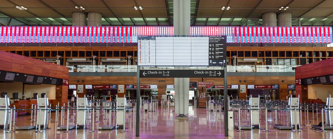 Check-in am BER bei der Eröffnung: So leer ist es aktuell nicht.