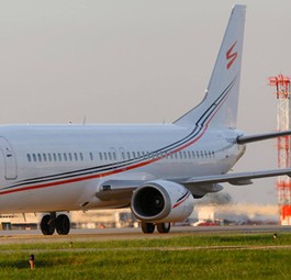 Flugzeug von Swift Air: In dieser Schreibweise handelt es sich um die US-Airline.