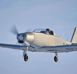 Die Junkers A60 in der Luft: Das Ultraleichtflugzeug hob am 7. Dezember erstmalig ab.