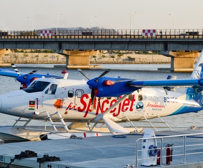 Flieger von Spicejet: Mit Wasserflugzeugen sind abgelegene Gebiete leicht zu erreichen.