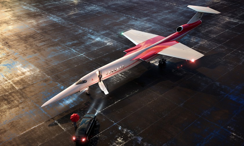 In einem früheren Entwurf zeigte Aerion die AS2 noch mit trapezförmigen Tragflächen.