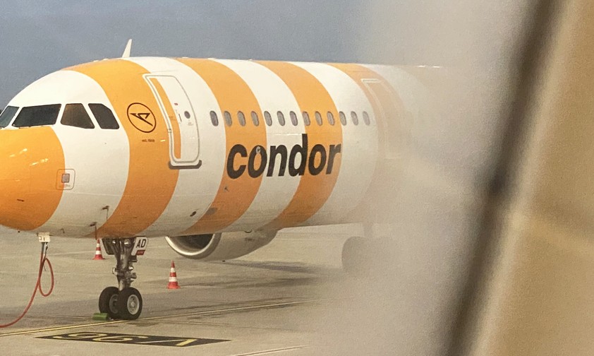 Flugzeug von Condor: Für FTI-Kunden nur noch Rückflüge.