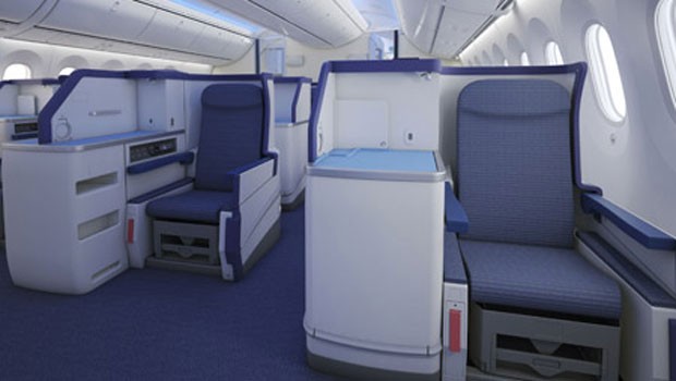 In der Business Class ist jeder Platz ein Gangplatz.