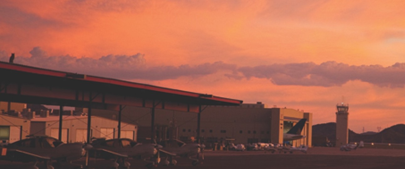 <strong>Platz 10: </strong>Phoenix Goodyear Airport, USA. Hier sind derzeit 162 Flugzeuge geparkt.