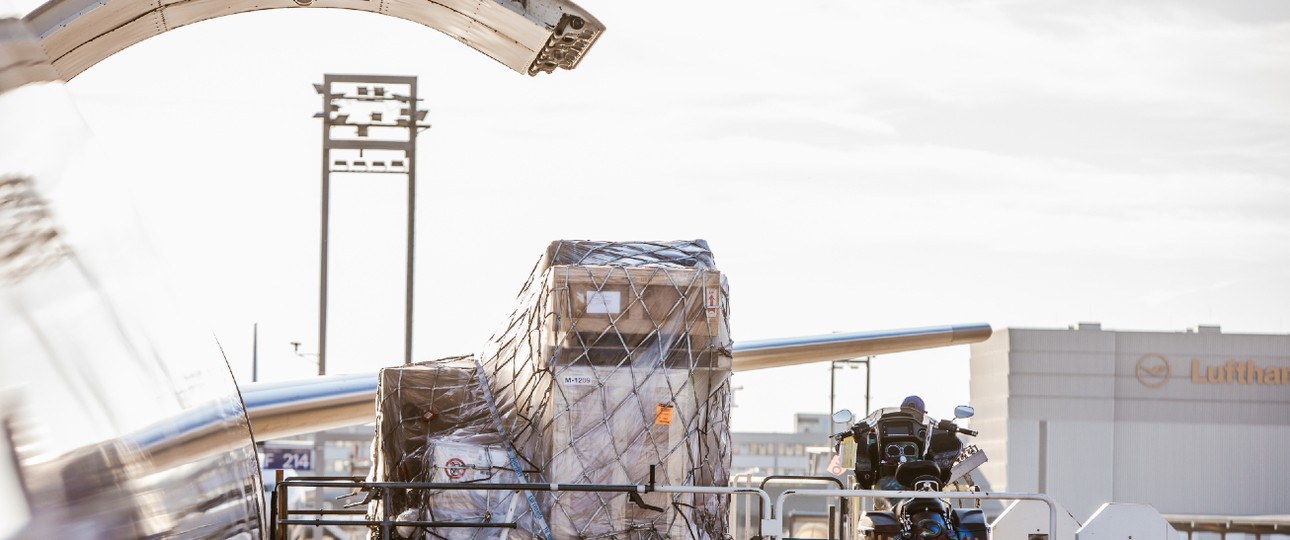 Beladung bei Lufthansa Cargo: Frankfurt ist der größte Standort.