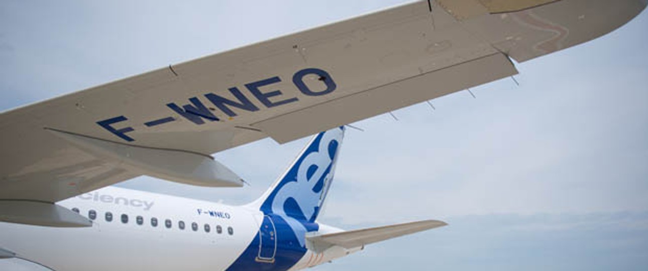 Airbus A320 Neo: Auch neuere Flieger halfen bei der Verbesserung.