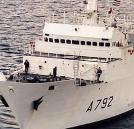 Französisches Militärschiff «Borda»: Dasselbe Modell, wie die Laplace, die nun das Blackbox-Signal empfangen hat.